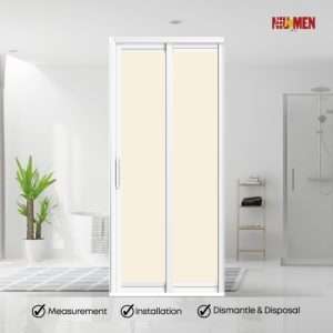 Aluminium Slide & Swing Toilet Door