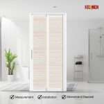 Aluminium Slide & Swing Toilet Door