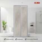 Aluminium Slide & Swing Toilet Door