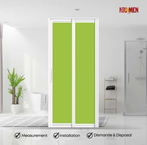 Aluminium Slide & Swing Toilet Door