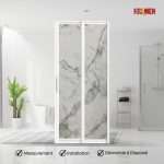 Aluminium Slide & Swing Toilet Door