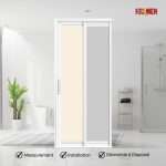 Aluminium Slide & Swing Toilet Door