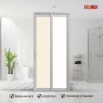 Aluminium Slide & Swing Toilet Door