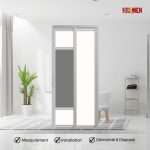Aluminium Slide & Swing Toilet Door