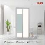 Aluminium Slide & Swing Toilet Door