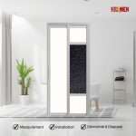 Aluminium Slide & Swing Toilet Door