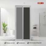 Aluminium Slide & Swing Toilet Door