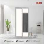 Aluminium Slide & Swing Toilet Door