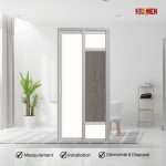 Aluminium Slide & Swing Toilet Door