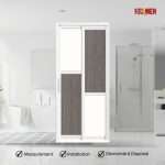 Aluminium Slide & Swing Toilet Door