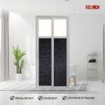 Aluminium Slide & Swing Toilet Door