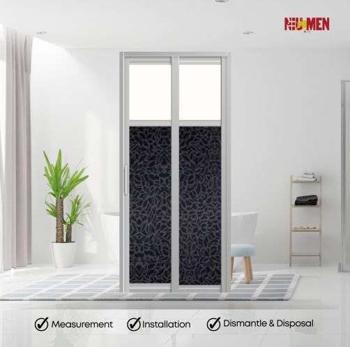 Aluminium Slide & Swing Toilet Door