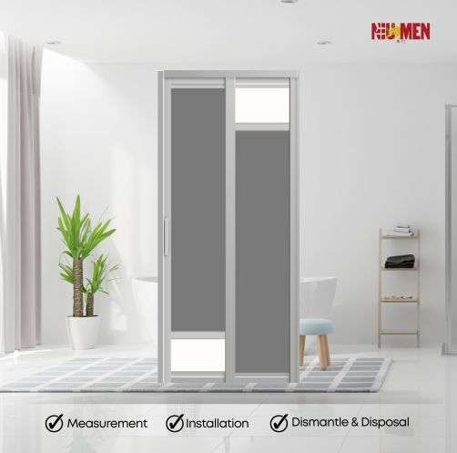 Aluminium Slide & Swing Toilet Door