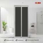 Aluminium Slide & Swing Toilet Door