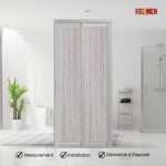 Aluminium Slide & Swing Toilet Door