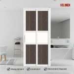 Aluminium Slide & Swing Toilet Door