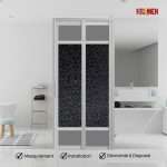 Aluminium Slide & Swing Toilet Door