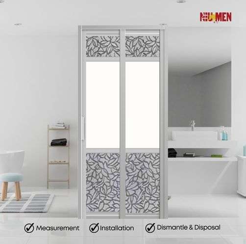 Aluminium Slide & Swing Toilet Door