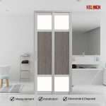 Aluminium Slide & Swing Toilet Door