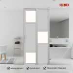 Aluminium Slide & Swing Toilet Door