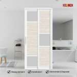 Aluminium Slide & Swing Toilet Door