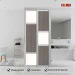 Aluminium Slide & Swing Toilet Door