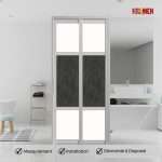 Aluminium Slide & Swing Toilet Door