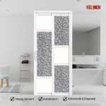 Aluminium Slide & Swing Toilet Door