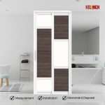 Aluminium Slide & Swing Toilet Door