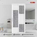 Aluminium Slide & Swing Toilet Door