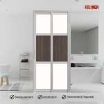 Aluminium Slide & Swing Toilet Door
