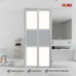 Aluminium Slide & Swing Toilet Door