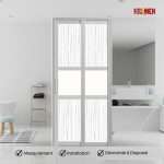 Aluminium Slide & Swing Toilet Door