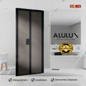 Alulux Aluminium Toilet Bifold Doors with PVC Panel