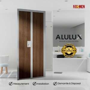 Alulux Aluminium Toilet Bifold Doors with PVC Panel