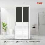 Aluminium Slide & Swing Louver Toilet Door