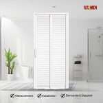 Aluminium Slide & Swing Louver Toilet Door