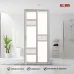 Aluminium Slide & Swing Toilet Door