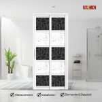 Aluminium Slide & Swing Toilet Door