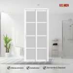 Aluminium Slide & Swing Toilet Door