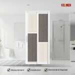 Aluminium Slide & Swing Toilet Door