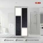 Aluminium Slide & Swing Toilet Door