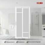 Aluminium Slide & Swing Toilet Door