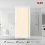 Aluminium Slide & Swing Toilet Door