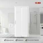 Aluminium Slide & Swing Toilet Door
