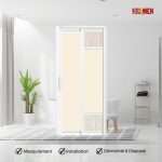 Aluminium Slide & Swing Toilet Door