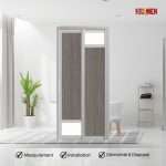 Aluminium Slide & Swing Toilet Door
