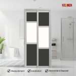Aluminium Slide & Swing Toilet Door