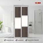 Aluminium Slide & Swing Toilet Door