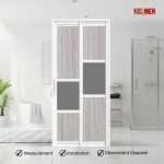 Aluminium Slide & Swing Toilet Door